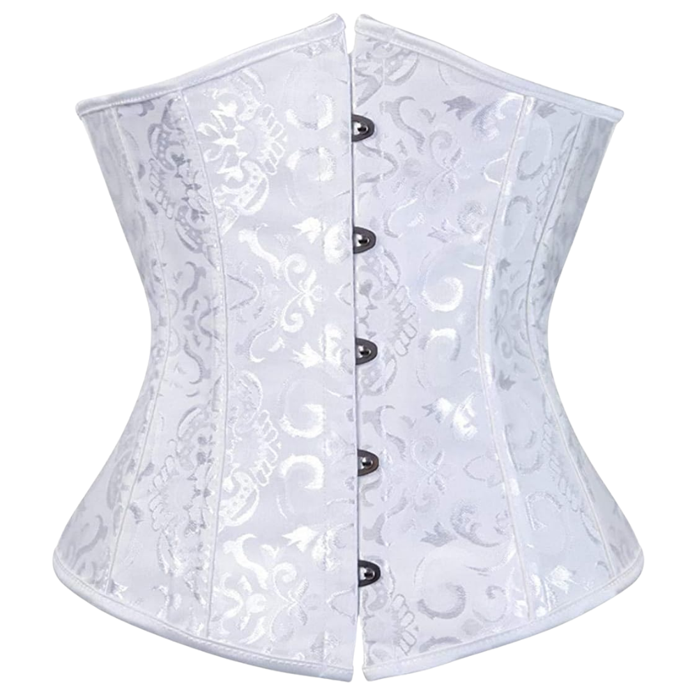 Plus Size Satin Overbust Corset Bustier Top
