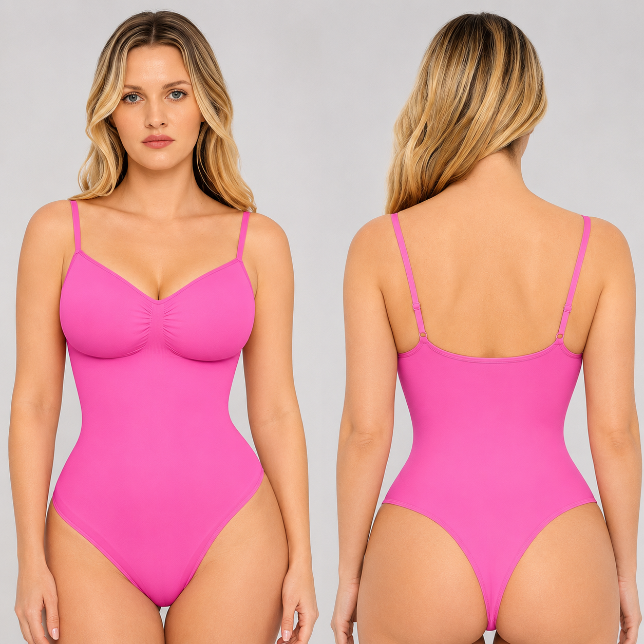 Seamless Thong Slimming Bodysuit For Women