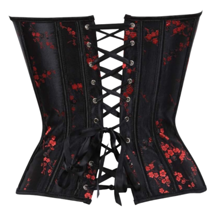 Plus Size Satin Overbust Corset Bustier Top