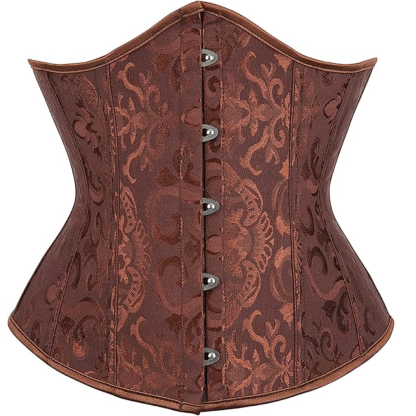 Brocade Underbust Boned Corset Belt For Women
