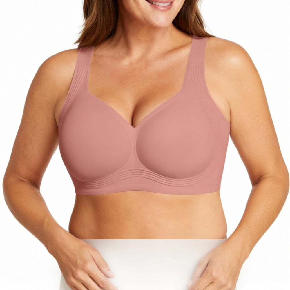 Jelly Full Coverage No Underwire Push Up Bra Plus Size For Women