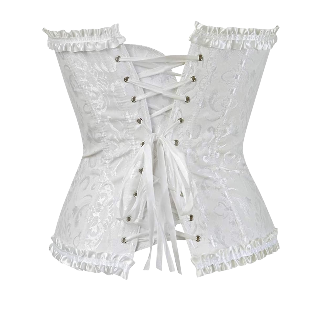 Floral Trim Shapewear Corset Top For Women