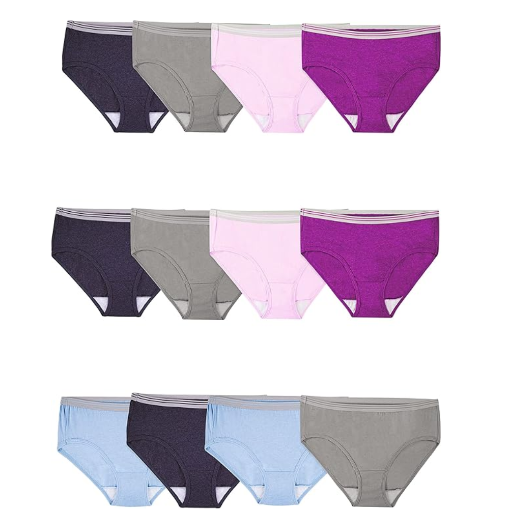 Pack Of 12 Women Soft Cotton Underwear