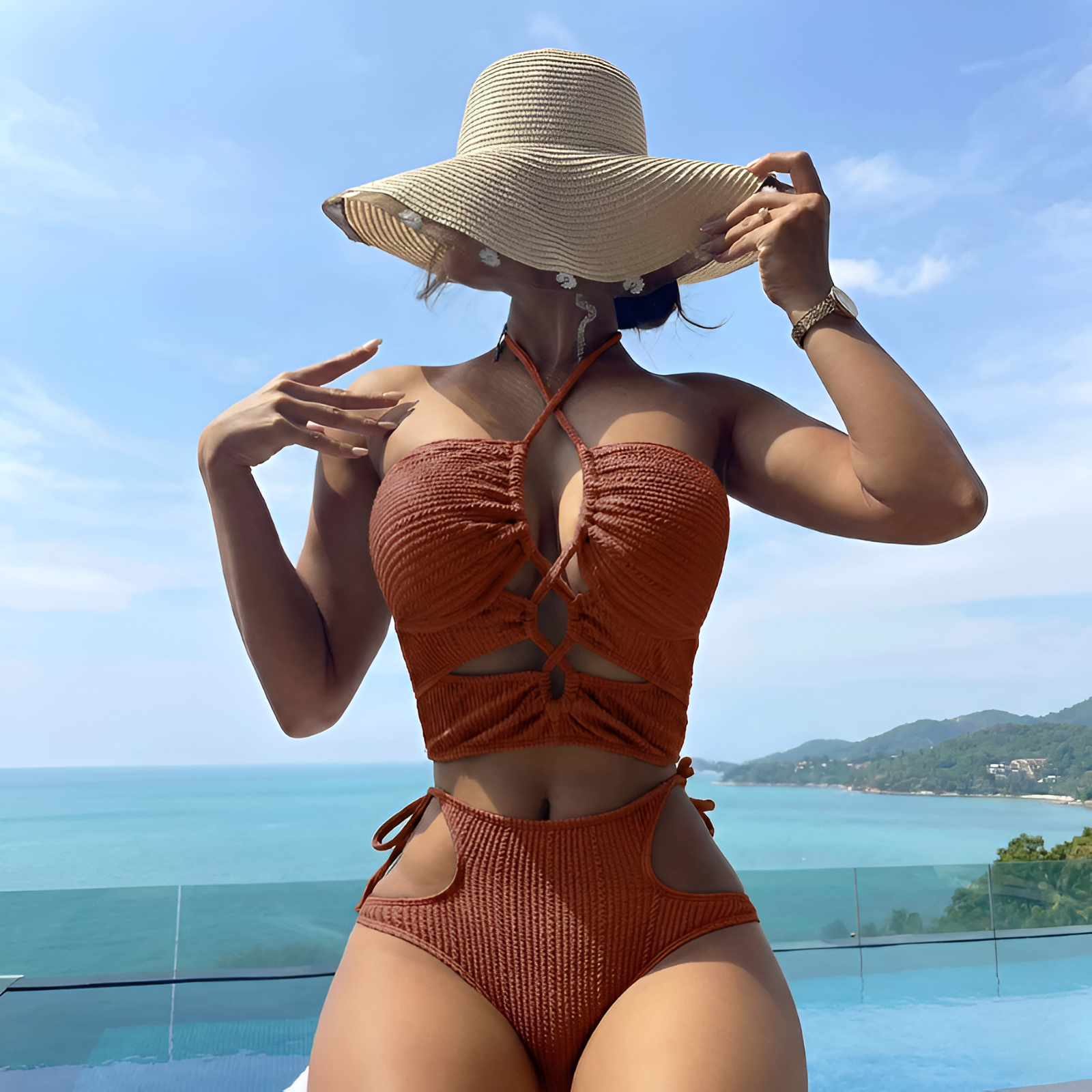 Criss Cross Swimsuits, Bikinis Sets