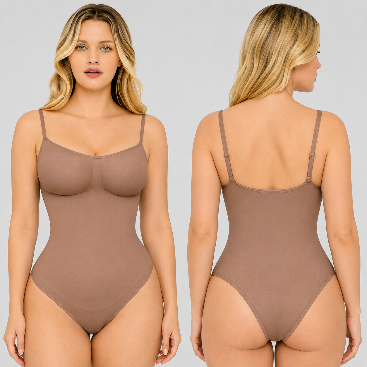 Seamless Thong Slimming Bodysuit For Women