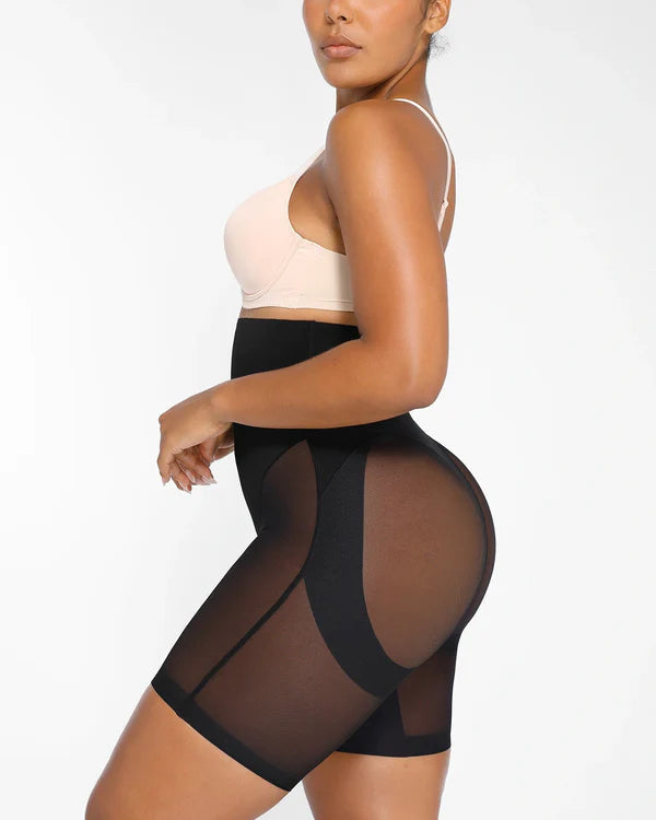 Mesh Smooth Butt Lifting Shorts-Secret Slim Wear