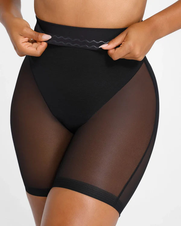 Mesh Smooth Butt Lifting Shorts-Secret Slim Wear