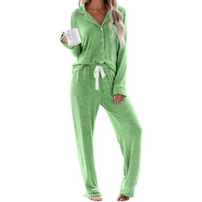 Button Down Pajama Set – Comfortable and Stylish Pajama Set-Secret Slim Wear