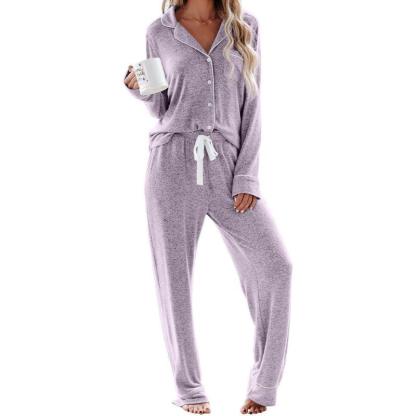 Button Down Pajama Set – Comfortable and Stylish Pajama Set-Secret Slim Wear