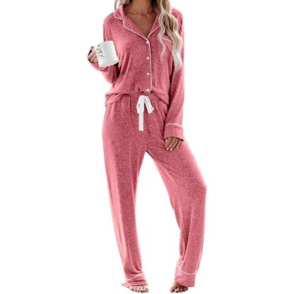 Button Down Pajama Set – Comfortable and Stylish Pajama Set-Secret Slim Wear