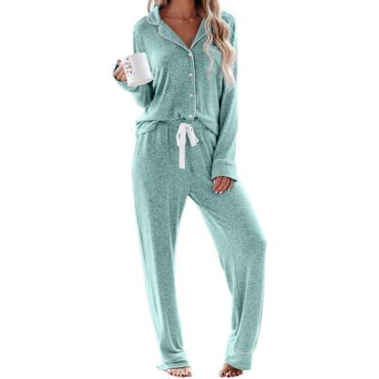 Button Down Pajama Set – Comfortable and Stylish Pajama Set-Secret Slim Wear