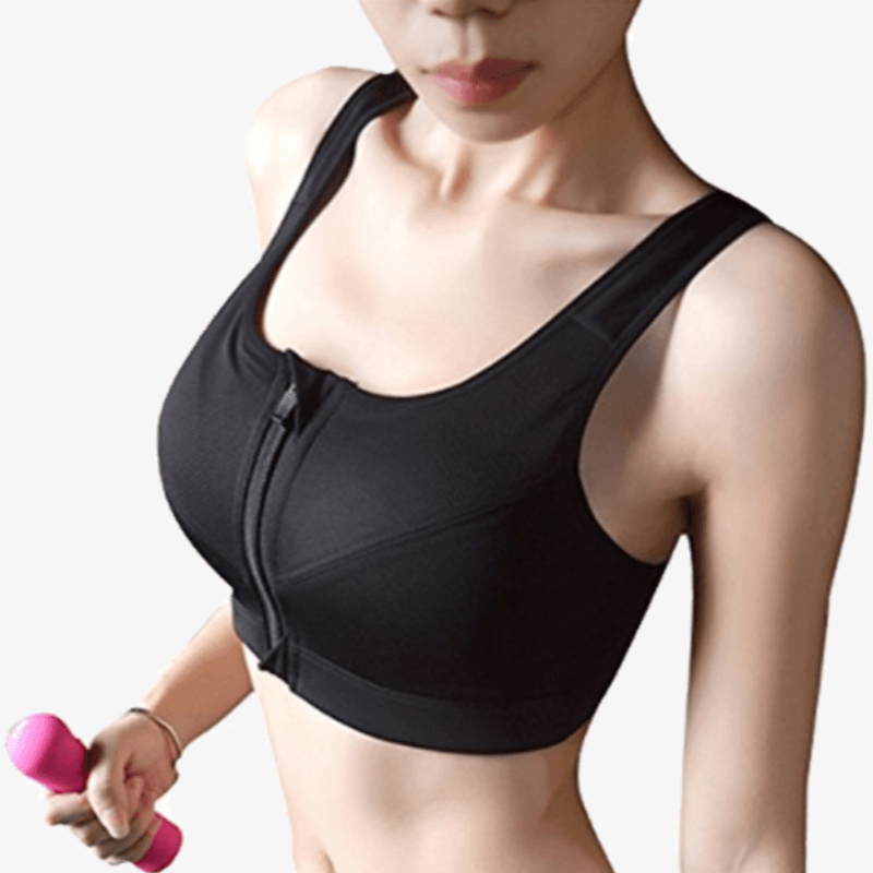 Secret Zipper Sports Bra – Secure Fit for Workouts-Secret Slim Wear