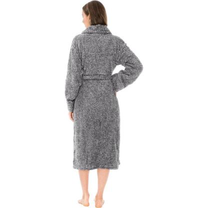 Solid Colored Plush Bathrobe – Cozy Comfort-Secret Slim Wear