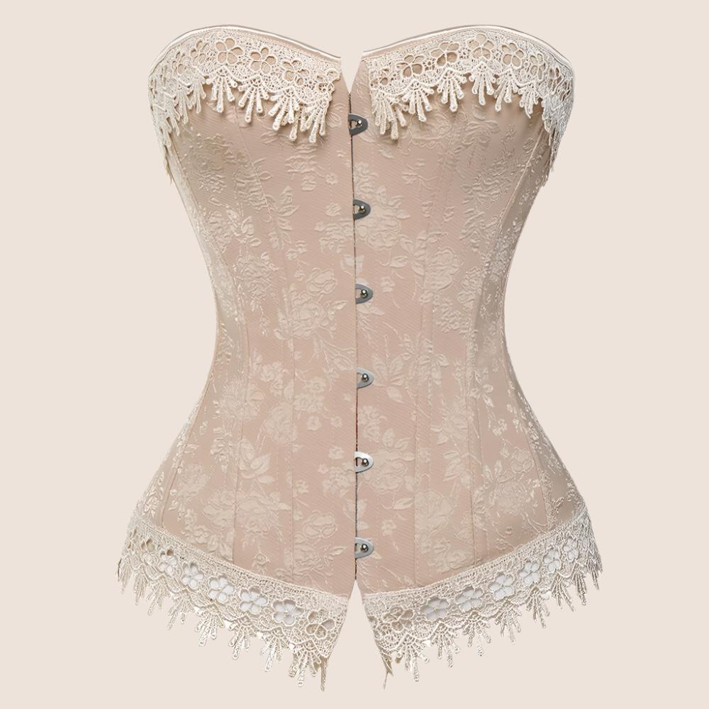 Floral Lace Corset Support – Waist Slimming and Tummy Control-Secret Slim Wear