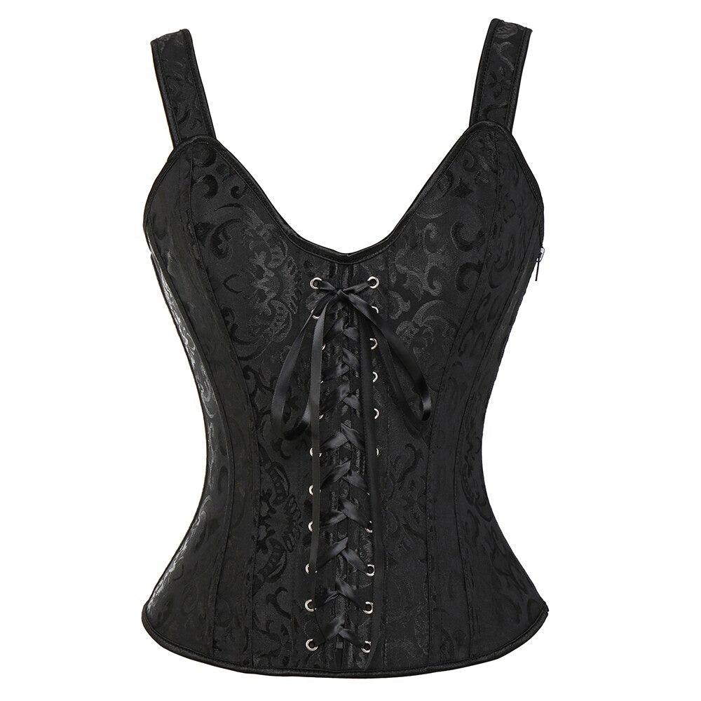 Solid Straps Tank Corset-Secret Slim Wear