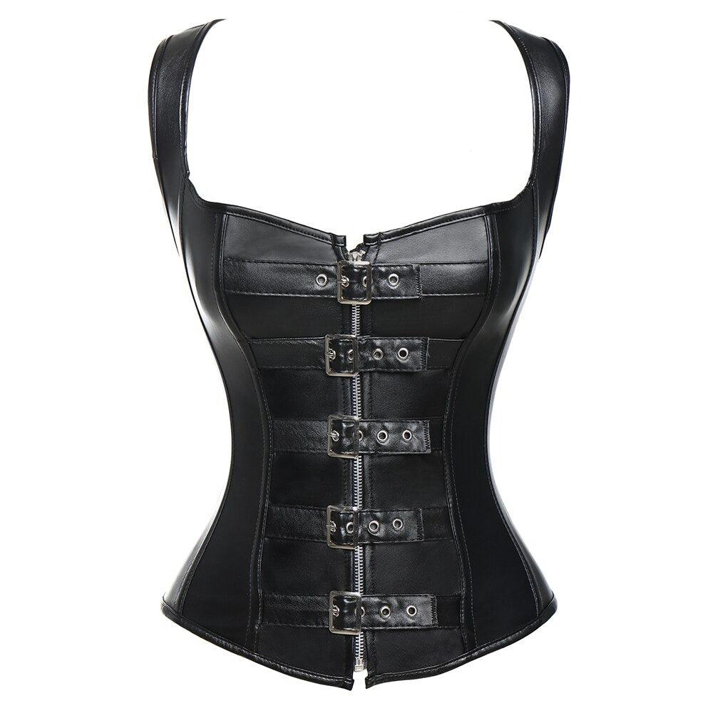 Solid Straps Tank Corset-Secret Slim Wear