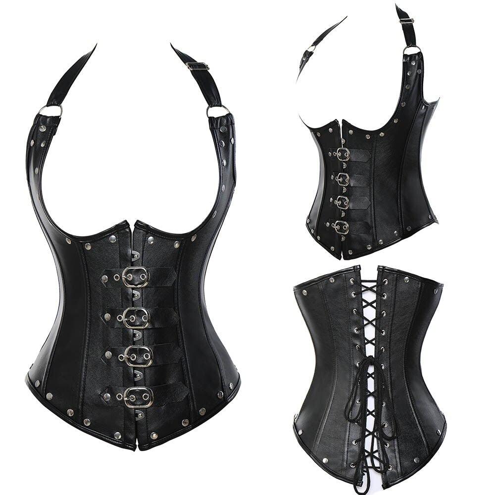 Steel Boned Zip Up Corset – Waist Control and Body Shaping-Secret Slim Wear