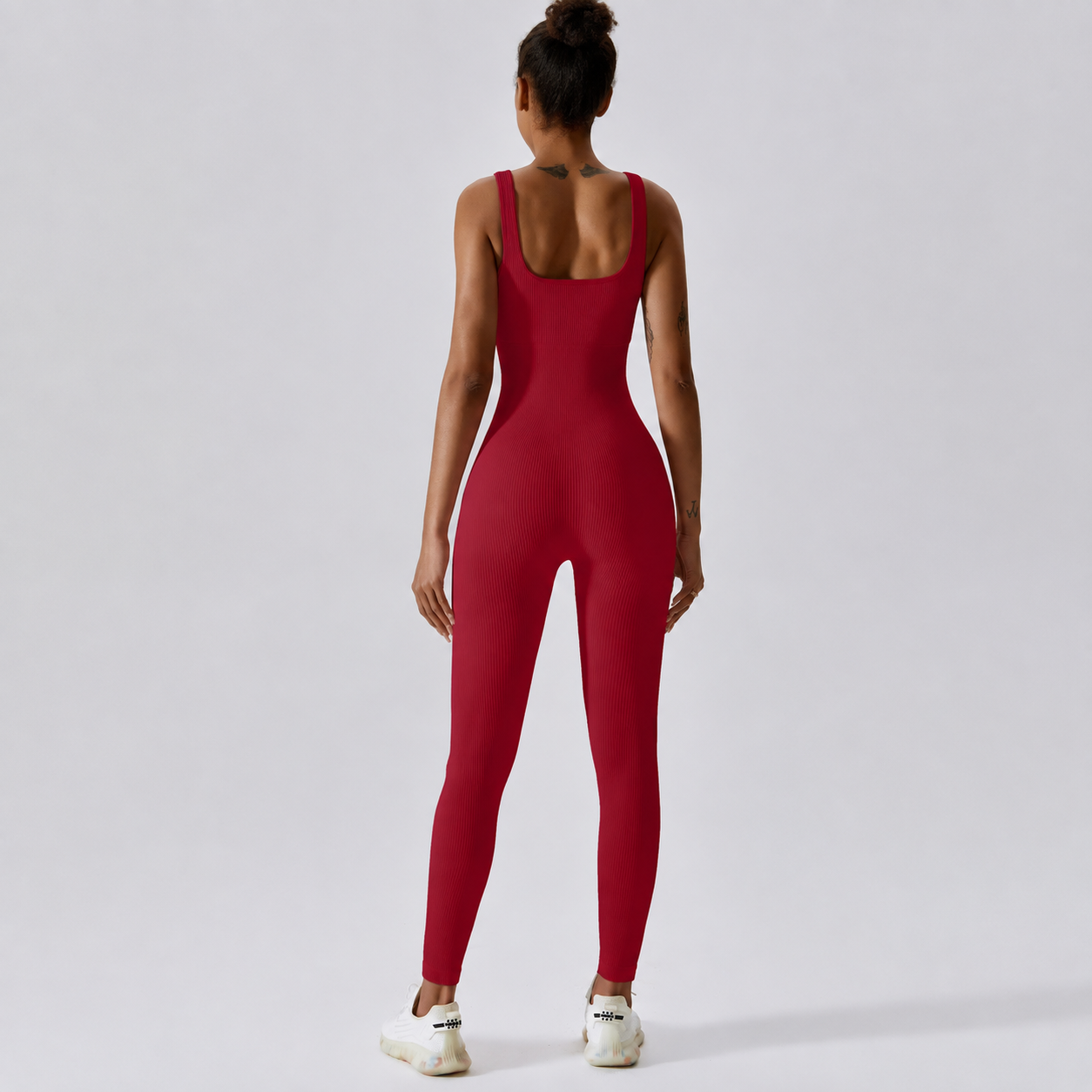 Seamless Tummy Control Jumpsuit With Tank Top For Women