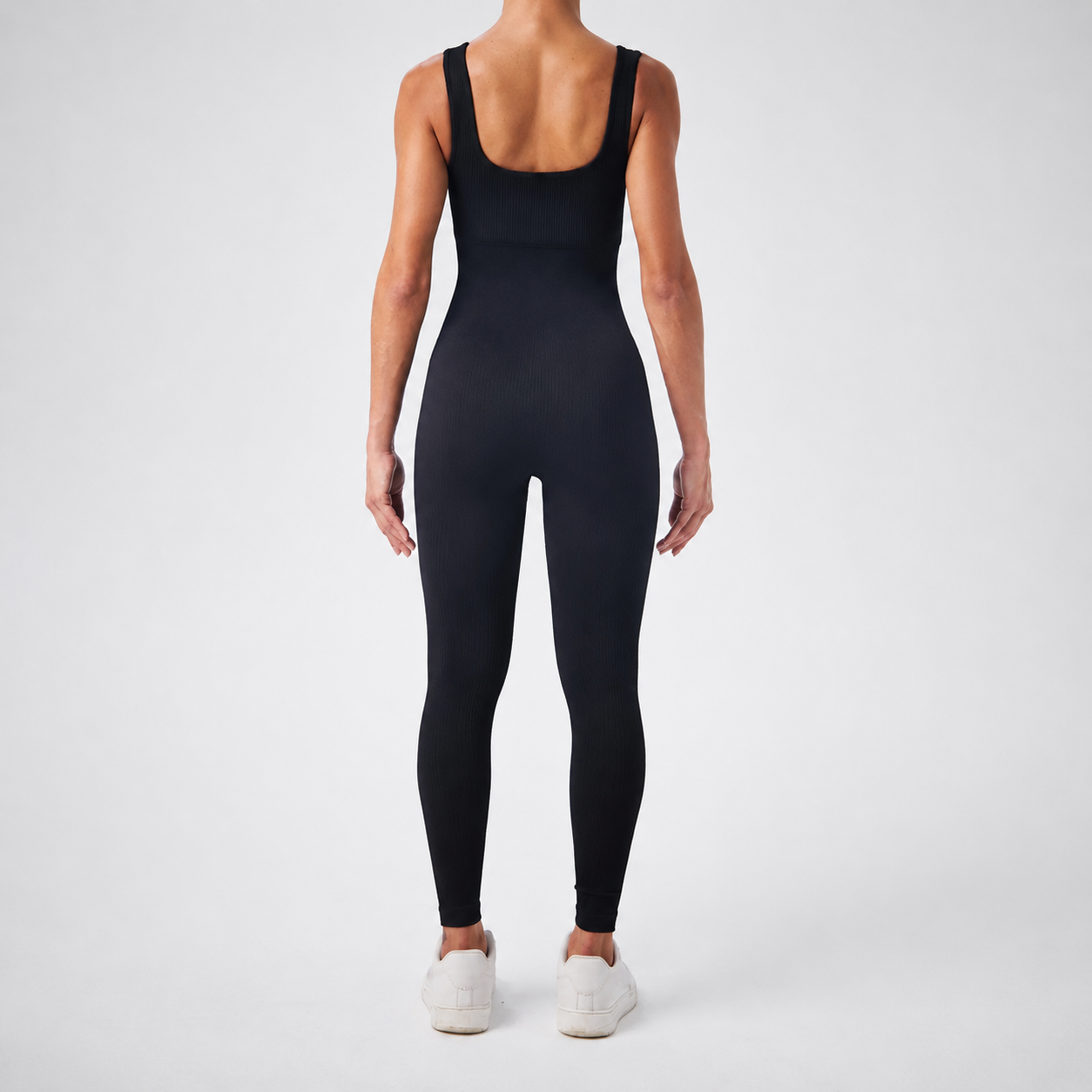 Seamless Tummy Control Jumpsuit With Tank Top For Women