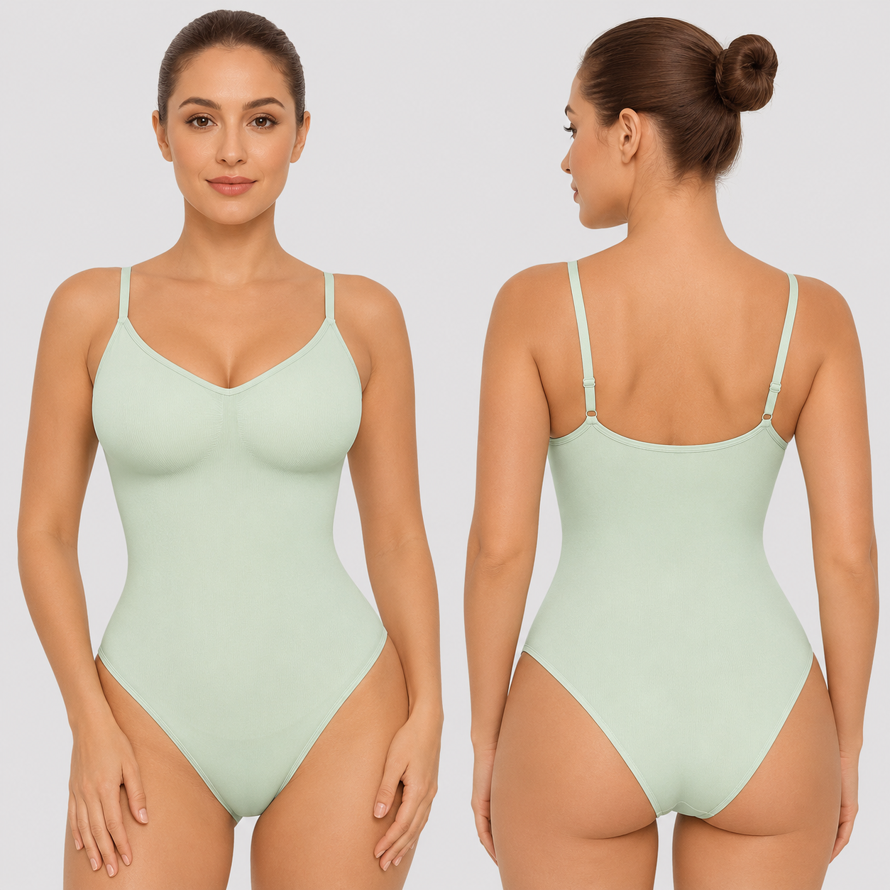 Seamless Thong Slimming Bodysuit For Women