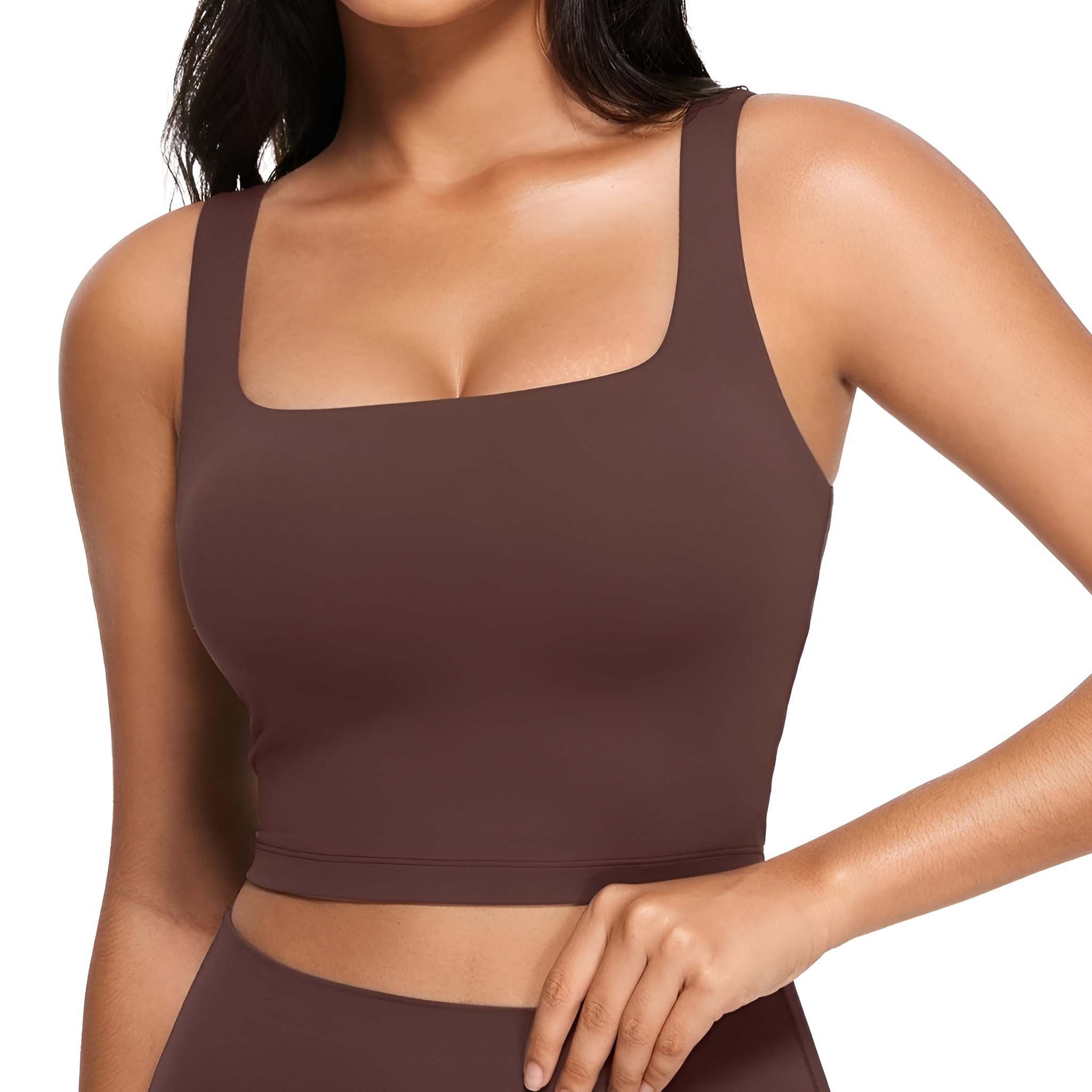 Comfortable Square Neck Sports Bra