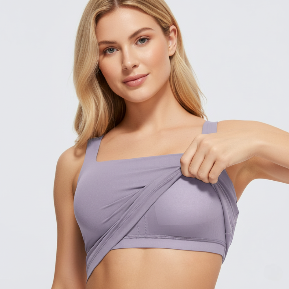 Comfortable Square Neck Sports Bra