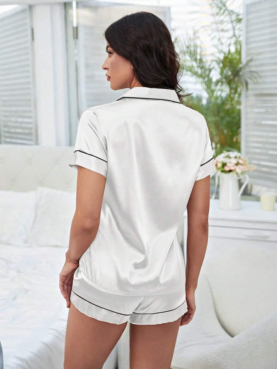 Comfy Satin Pajama Set – Luxurious Sleepwear for Ultimate Comfort-Secret Slim Wear