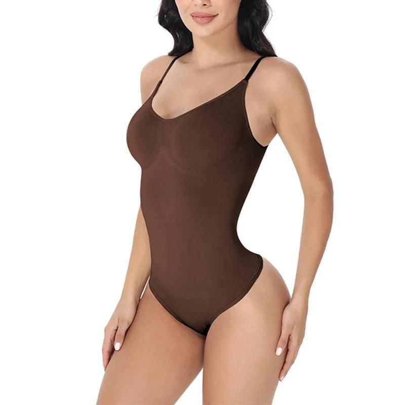 Comfy Adjustable Strap Bodysuit – Perfect Fit and Support-Secret Slim Wear