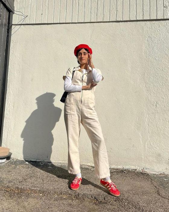 Comfy Cropped Utility Jumpsuit – Stylish, Practical, and Comfortable-Secret Slim Wear