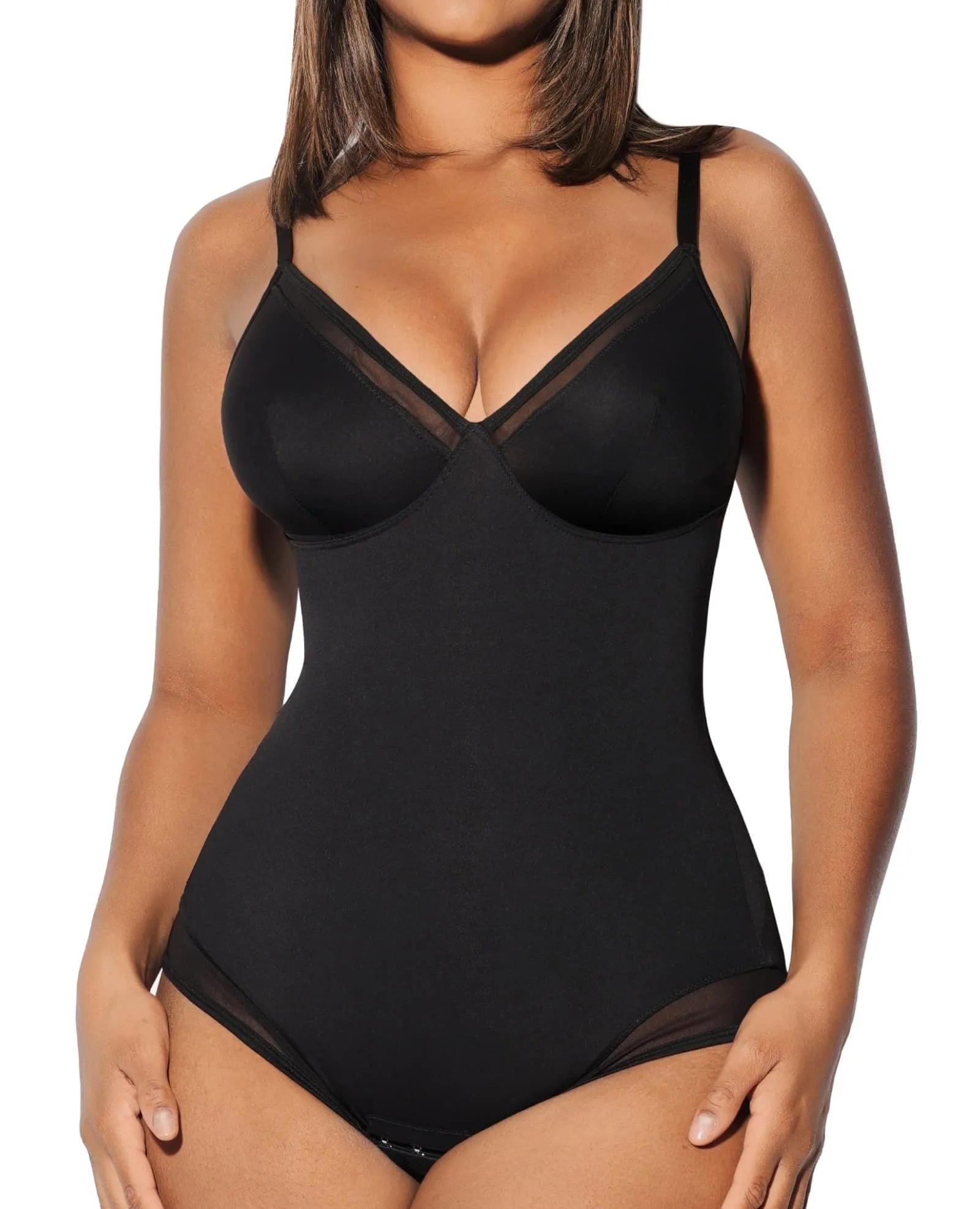 Deep V Thong Bodysuit – Sculpt Your Curves with Comfort and Style-Secret Slim Wear