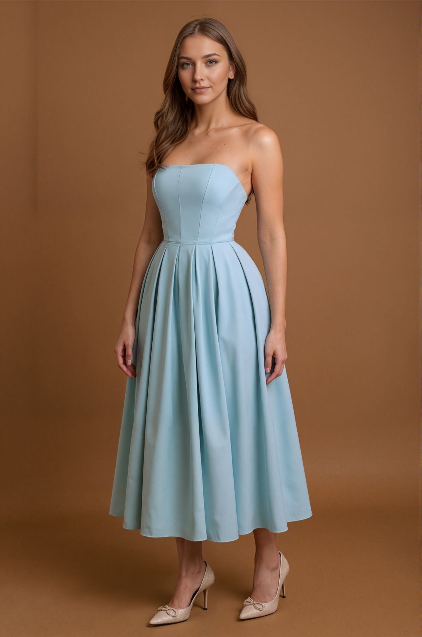 Elegant Midi Sleeveless Day Dress