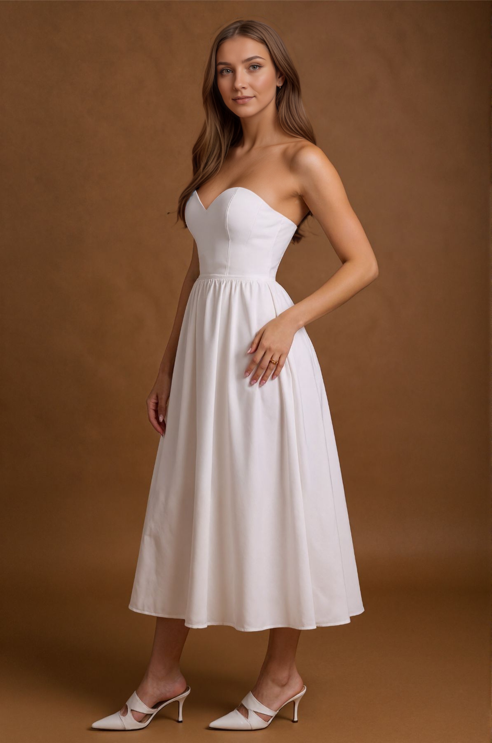 Elegant Midi Sleeveless Day Dress