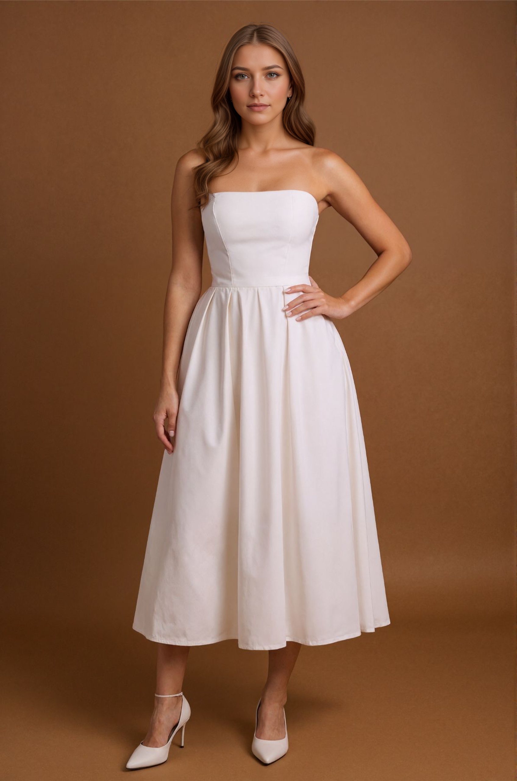 Elegant Midi Sleeveless Day Dress