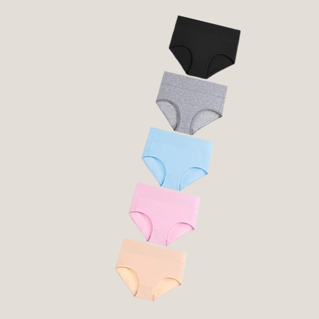 High Waisted Cotton Ladies Briefs