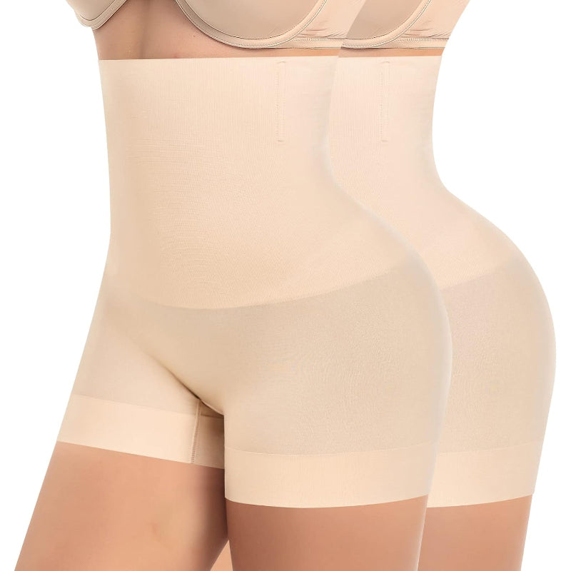 High Control Seamless Shorts Pack of 2 for Comfortable Support-Secret Slim Wear