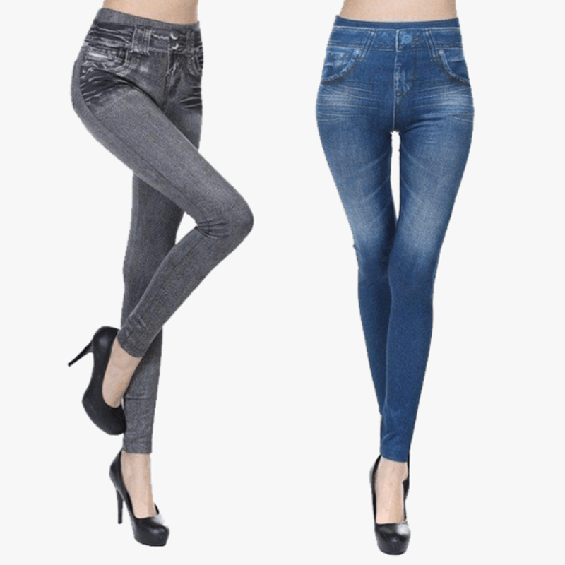 Secret Slimwear Denim Leggings – Stylish Stretch Fit Jeggings-Secret Slim Wear