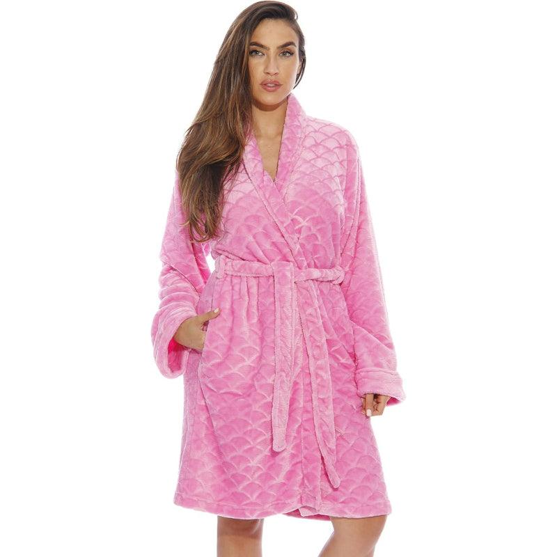 Plain Patterned Kimono Robes – Cozy and Stylish Lounge Wear-Secret Slim Wear