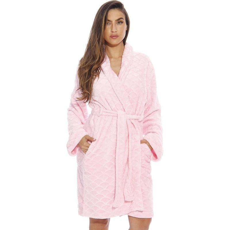 Plain Patterned Kimono Robes – Cozy and Stylish Lounge Wear-Secret Slim Wear