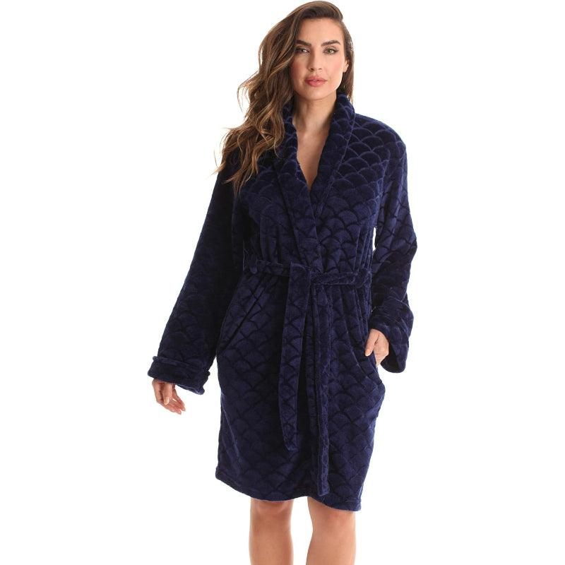 Plain Patterned Kimono Robes – Cozy and Stylish Lounge Wear-Secret Slim Wear