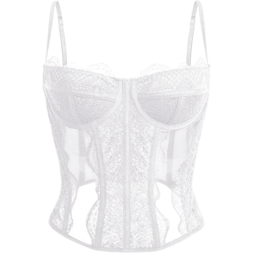 Lace Corset Tank Top