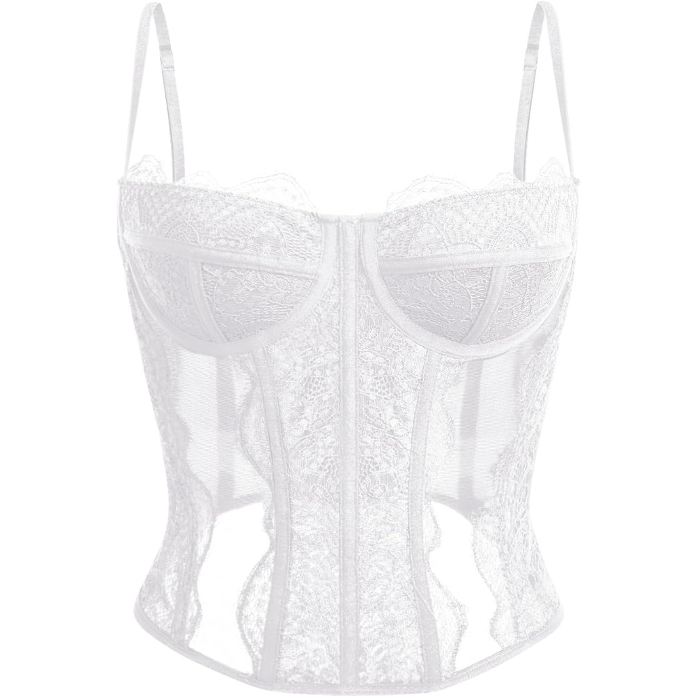 Lace Corset Tank Top