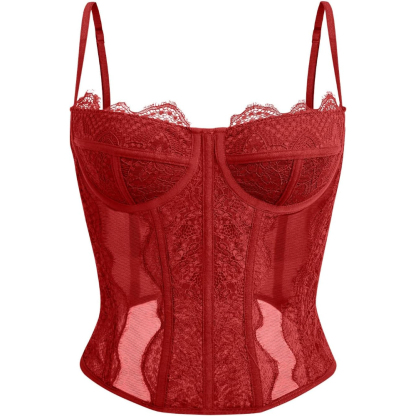 Lace Corset Tank Top