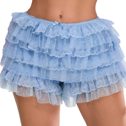 Lolita Style Bloomers with Lace and Ruffle Layers for Women