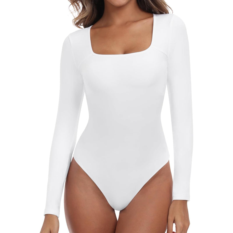 Sculpting Long Sleeve Bodysuit-Secret Slim Wear