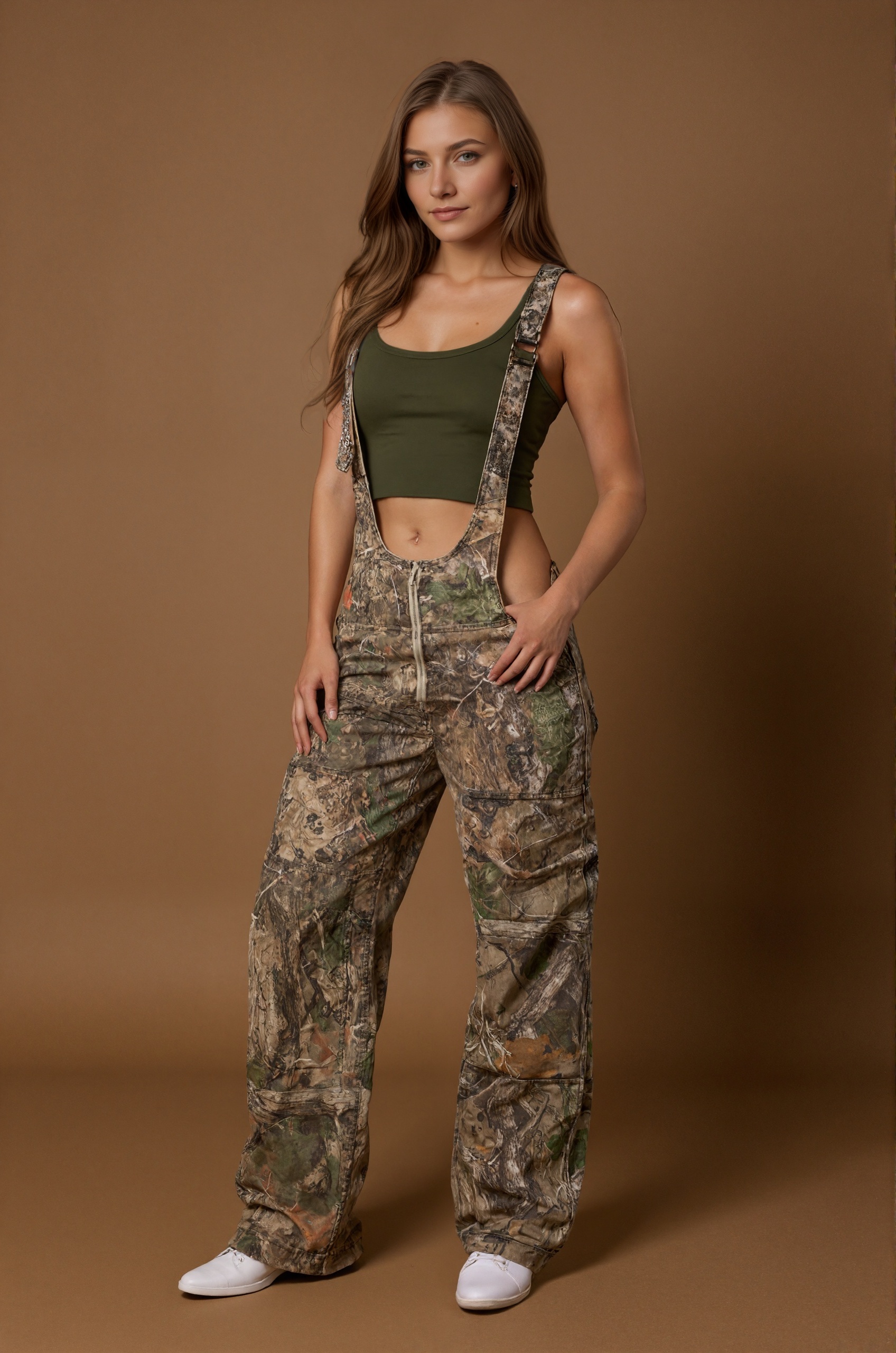 Outdoor Washed Denim Overalls