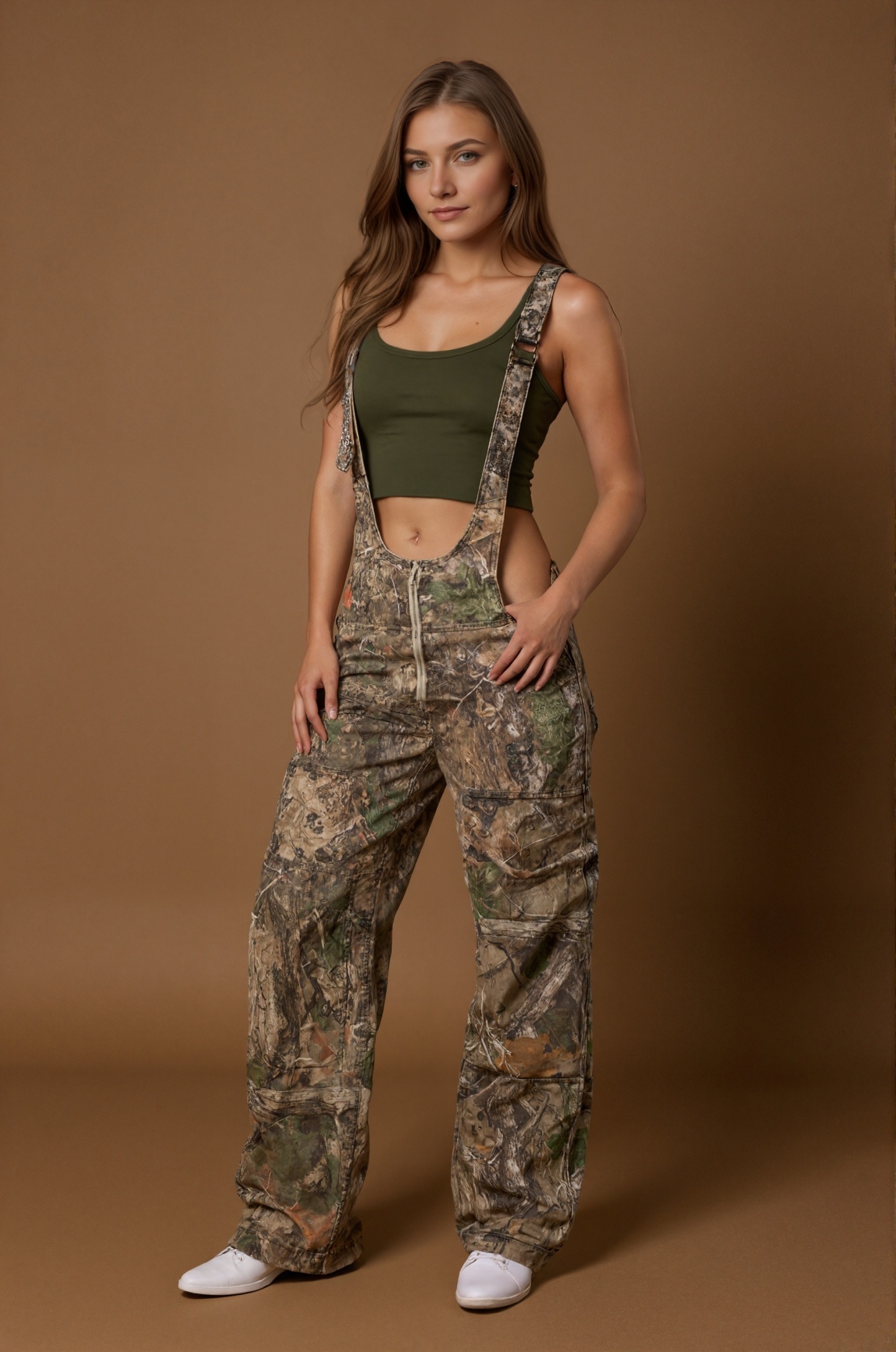 Outdoor Washed Denim Overalls