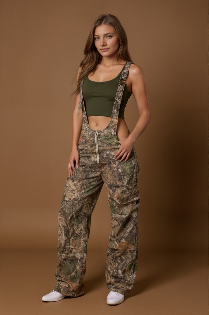 Outdoor Washed Denim Overalls