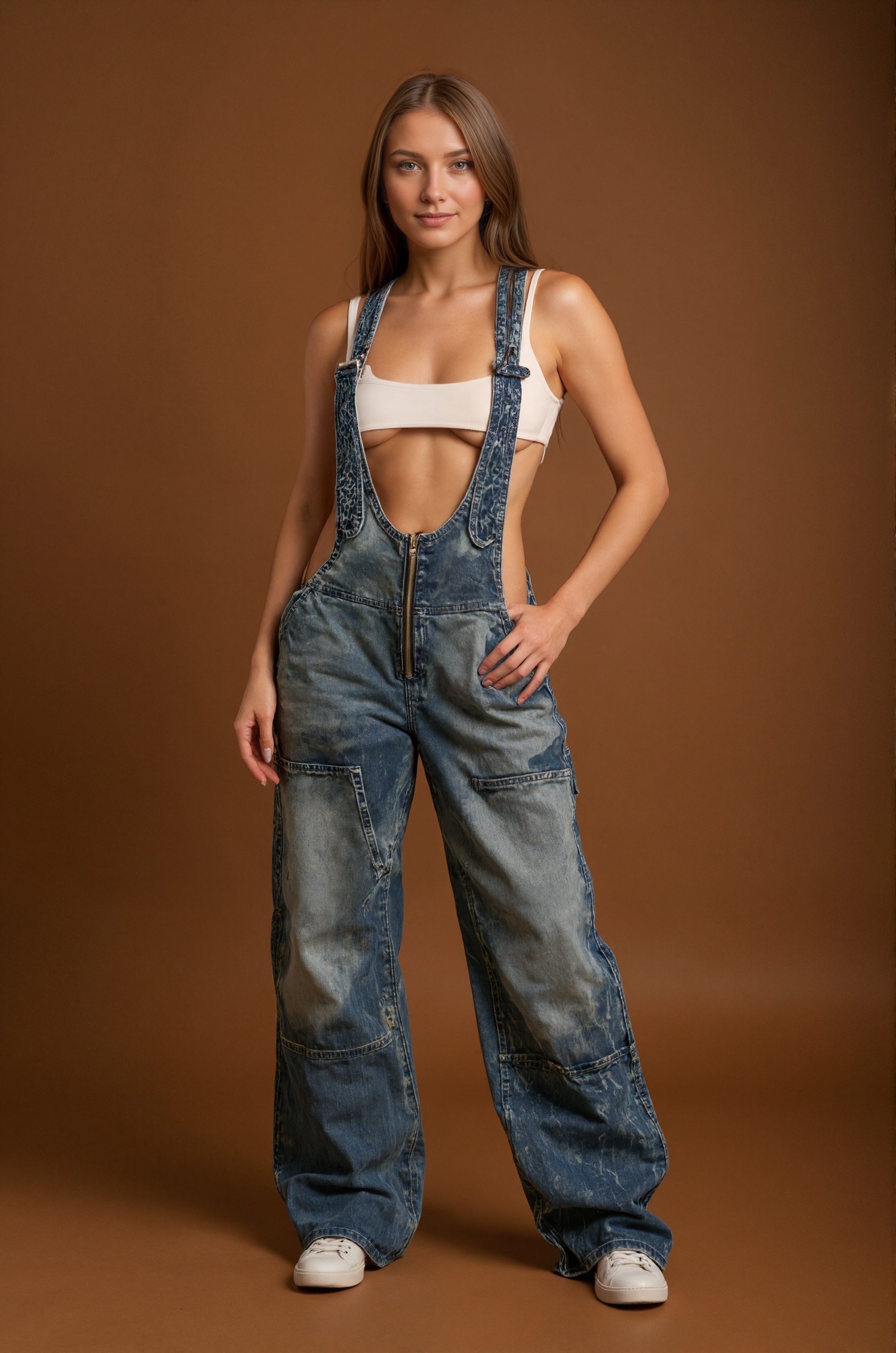 Outdoor Washed Denim Overalls Adventure and Casual Wear