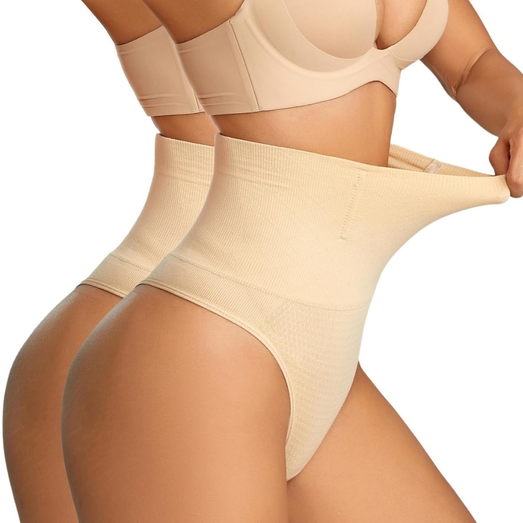 Pack Of 2 Tummy Control Shapewear Thong
