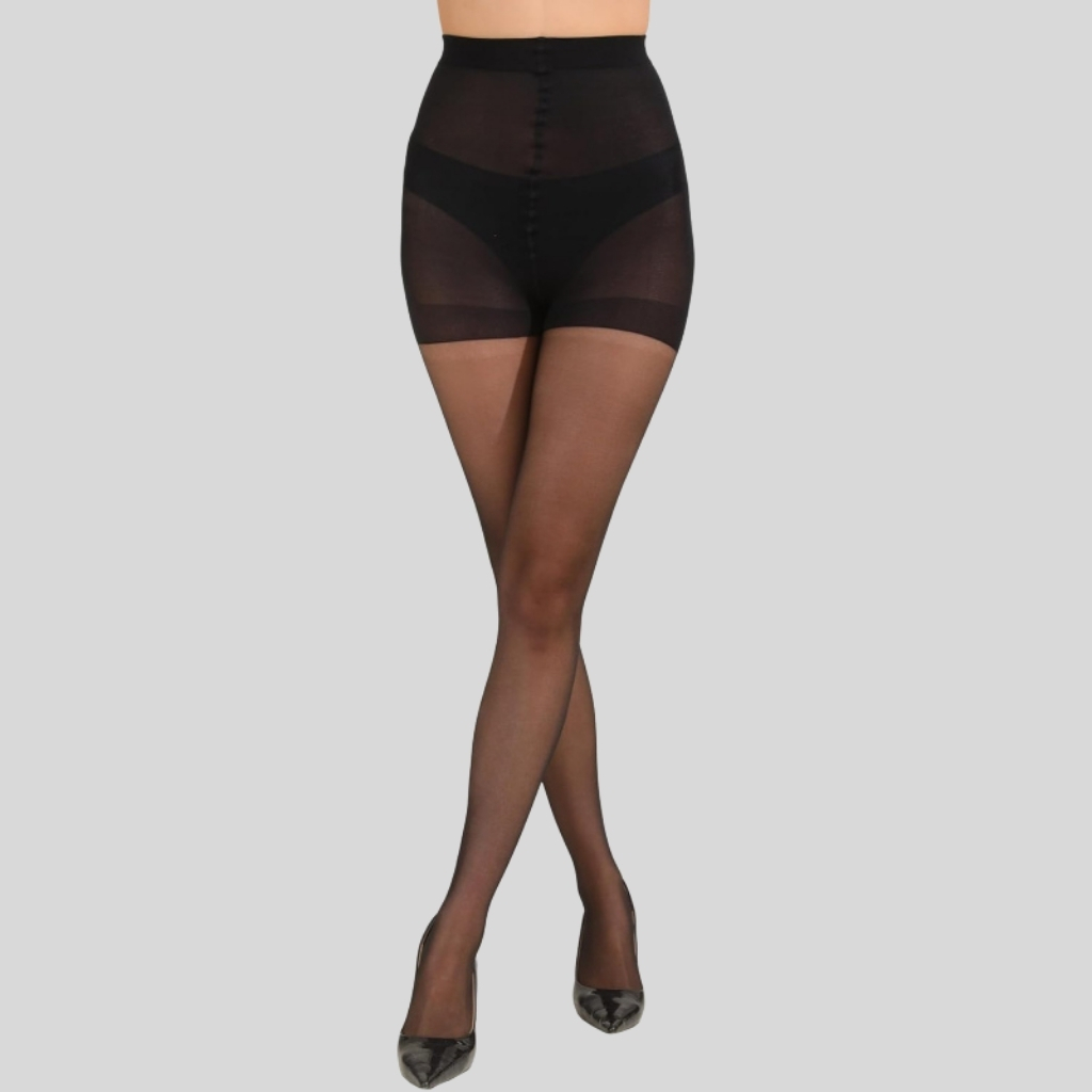 Pack Of 3 Women 20D Sheer Pantyhose With Control Top Support